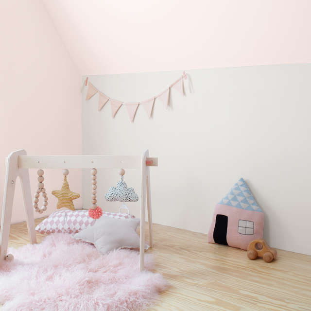 Wandfarben im Babyzimmer für Mädchen – moderne Farbkombinationen mit Rosa - Alpina Farben