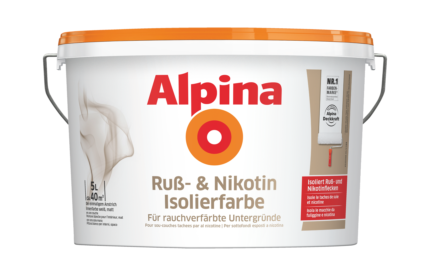 Nikotinfarbe weiß. Die Wandfarbe fürs Renovieren: Alpina Ruß- und Nikotin  Isolierfarbe - Alpina Farben