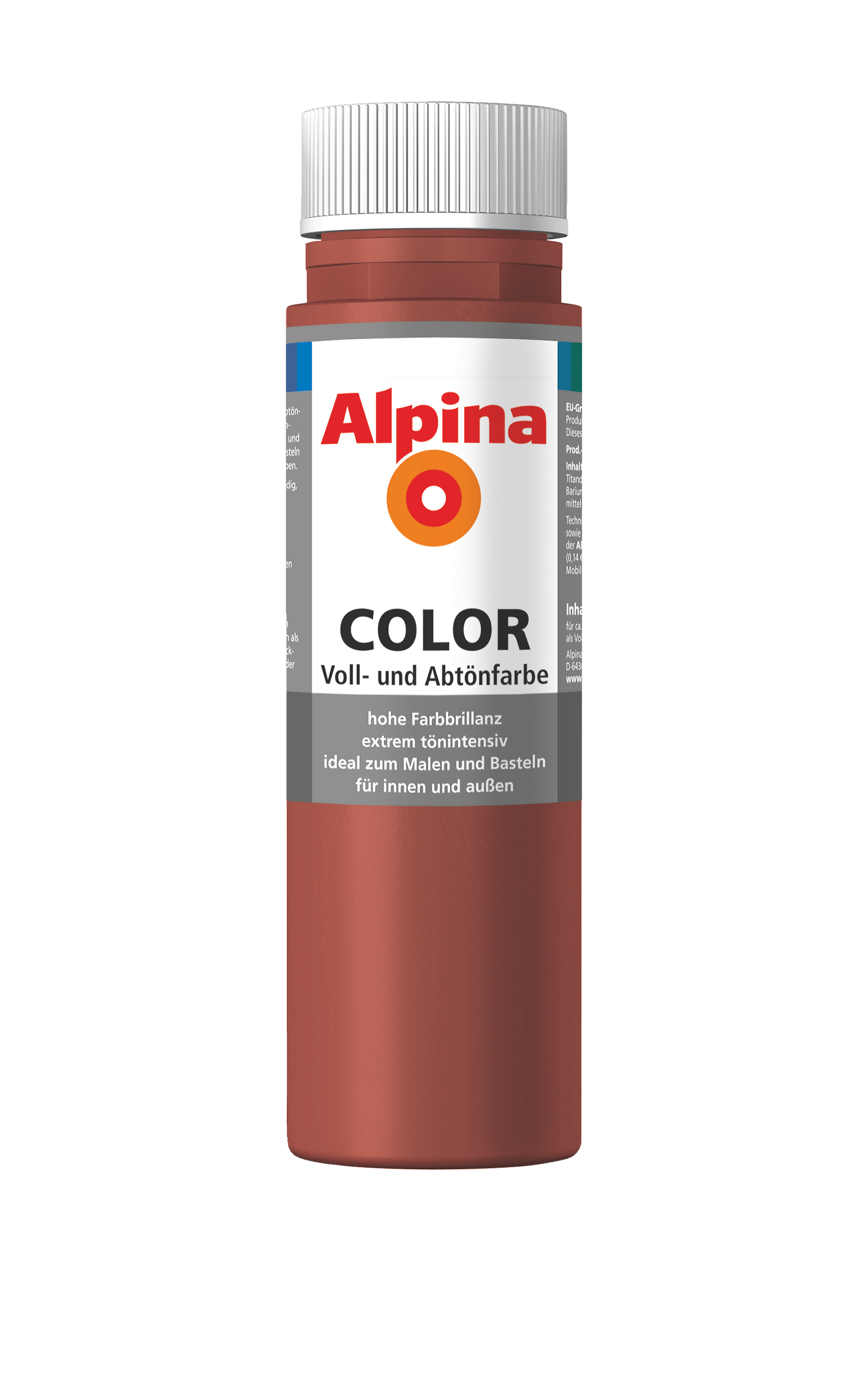 Abtönfarbe, Farbe selber mischen. Rot, terrakotta: Alpina Spicy Red