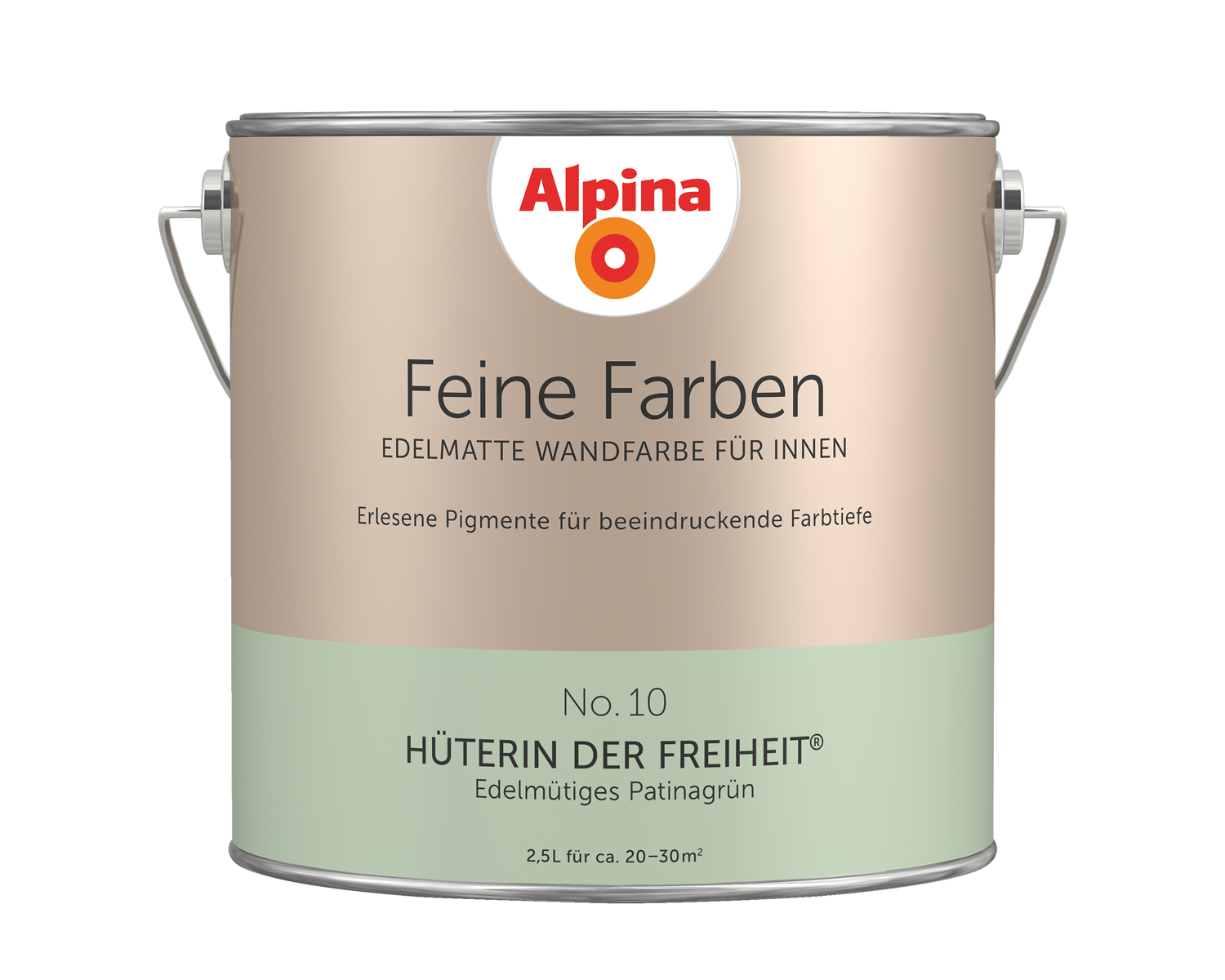Premium-Wandfarbe. Grün, patinagrün: Alpina Feine Farben ...
