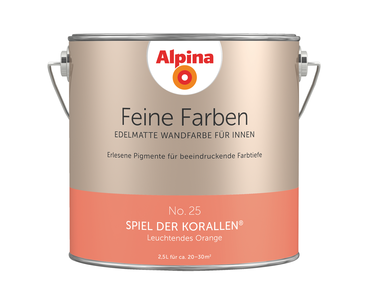 Premium-Wandfarbe Orange: Alpina Feine Farben SPIELEN DER ...