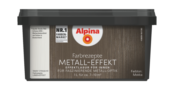 Alpina Farbrezepte METALL-EFFEKT Mokka - Alpina Farben