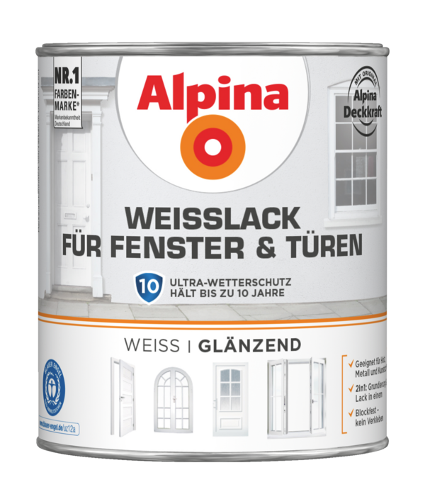 Alpina Weißlack für Fenster & Türen - Alpina Farben