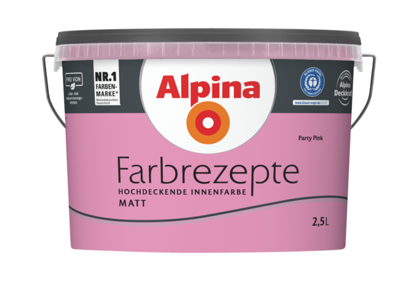 Alpina Farbrezepte Innenfarbe Party Pink - Alpina Farben