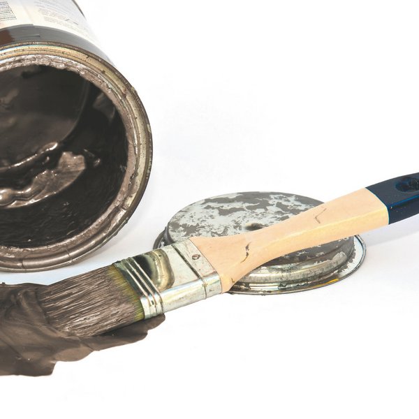 Reinigen vom Pinsel nach dem Lasieren