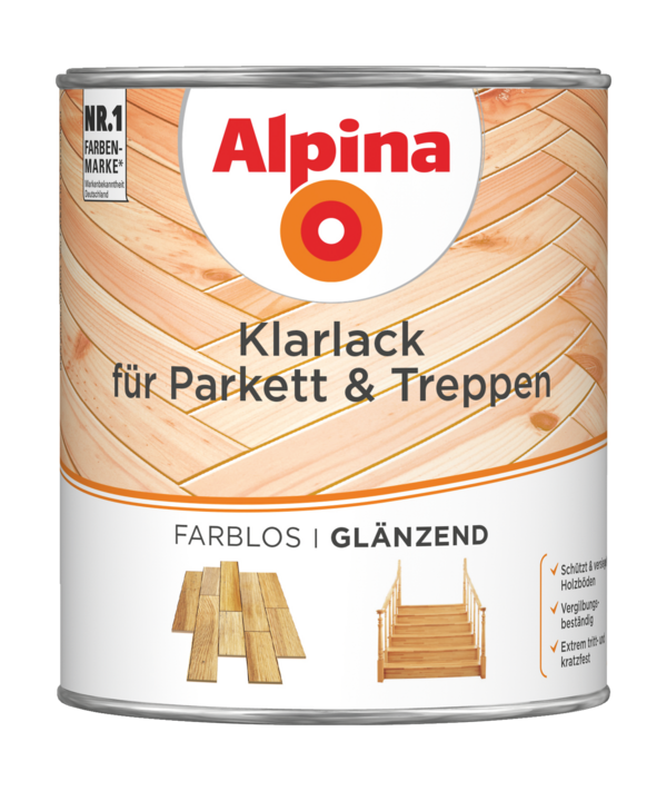 Alpina Klarlack für Parkett & Treppen - Alpina Farben