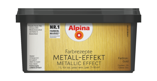 Alpina Farbrezepte METALL-EFFEKT Gold - Alpina Farben