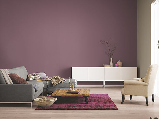 Innenfarbe in Violett, Violett streichen: Alpina Farbrezepte Cupcake