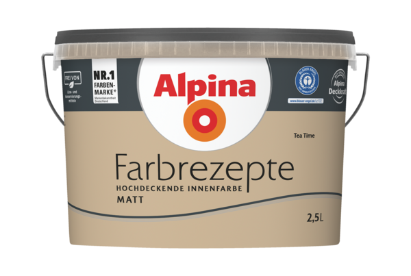 Alpina Farbrezepte Innenfarbe Tea Time - Alpina Farben
