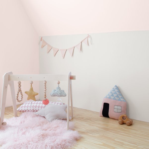 Wandfarben im Babyzimmer für Mädchen – moderne Farbkombinationen mit Rosa