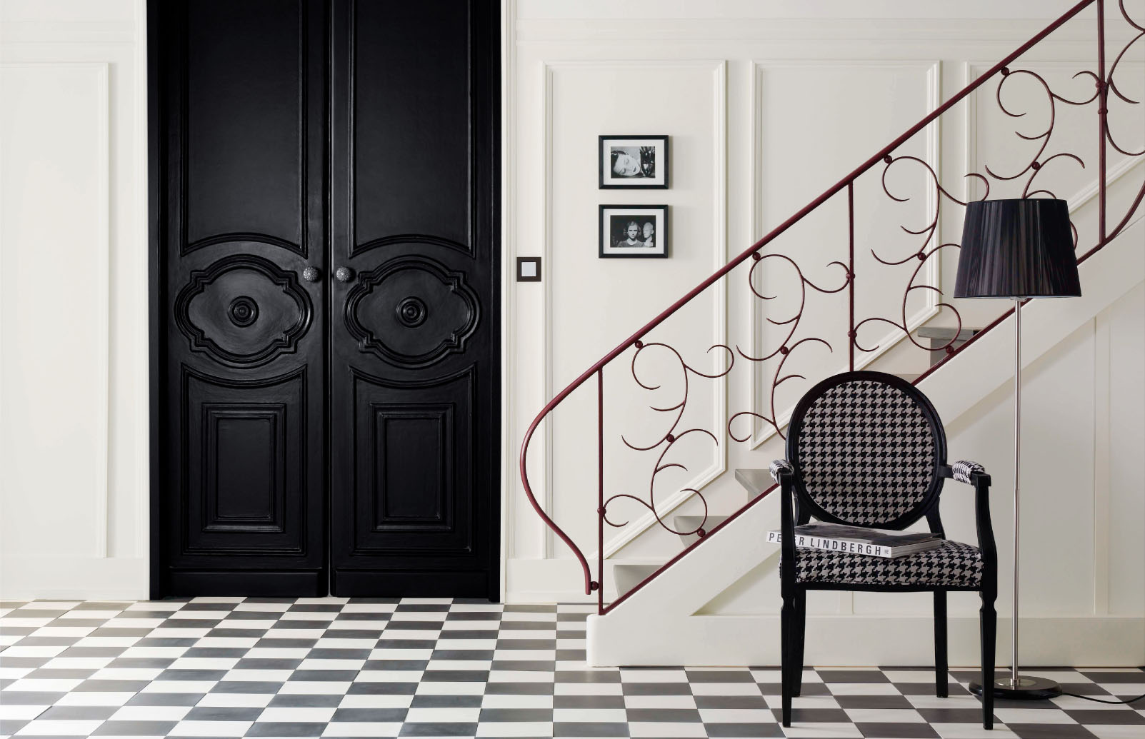 Moderne Wandgestaltung in Schwarz und Weiß: Alpina Farbe & Inspiration